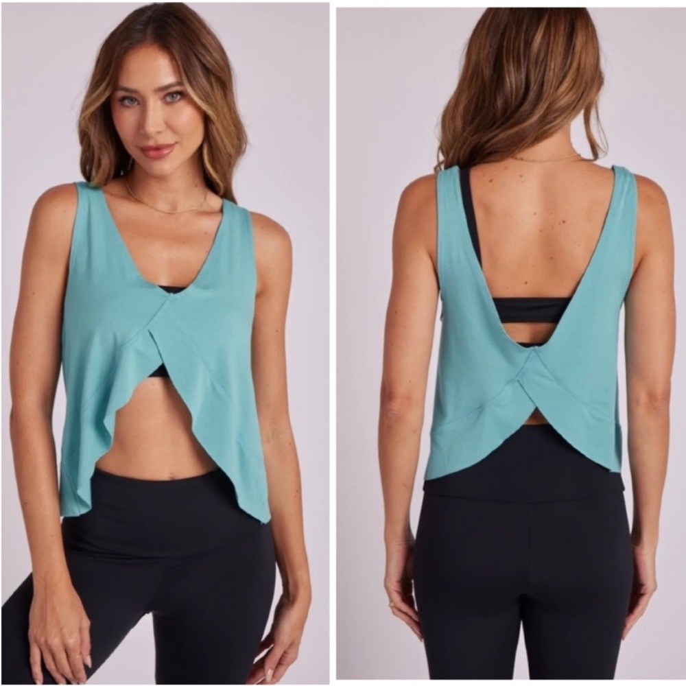 Aquamarine Onzie Sleeveless Women's OM reversible Tank Top S/M